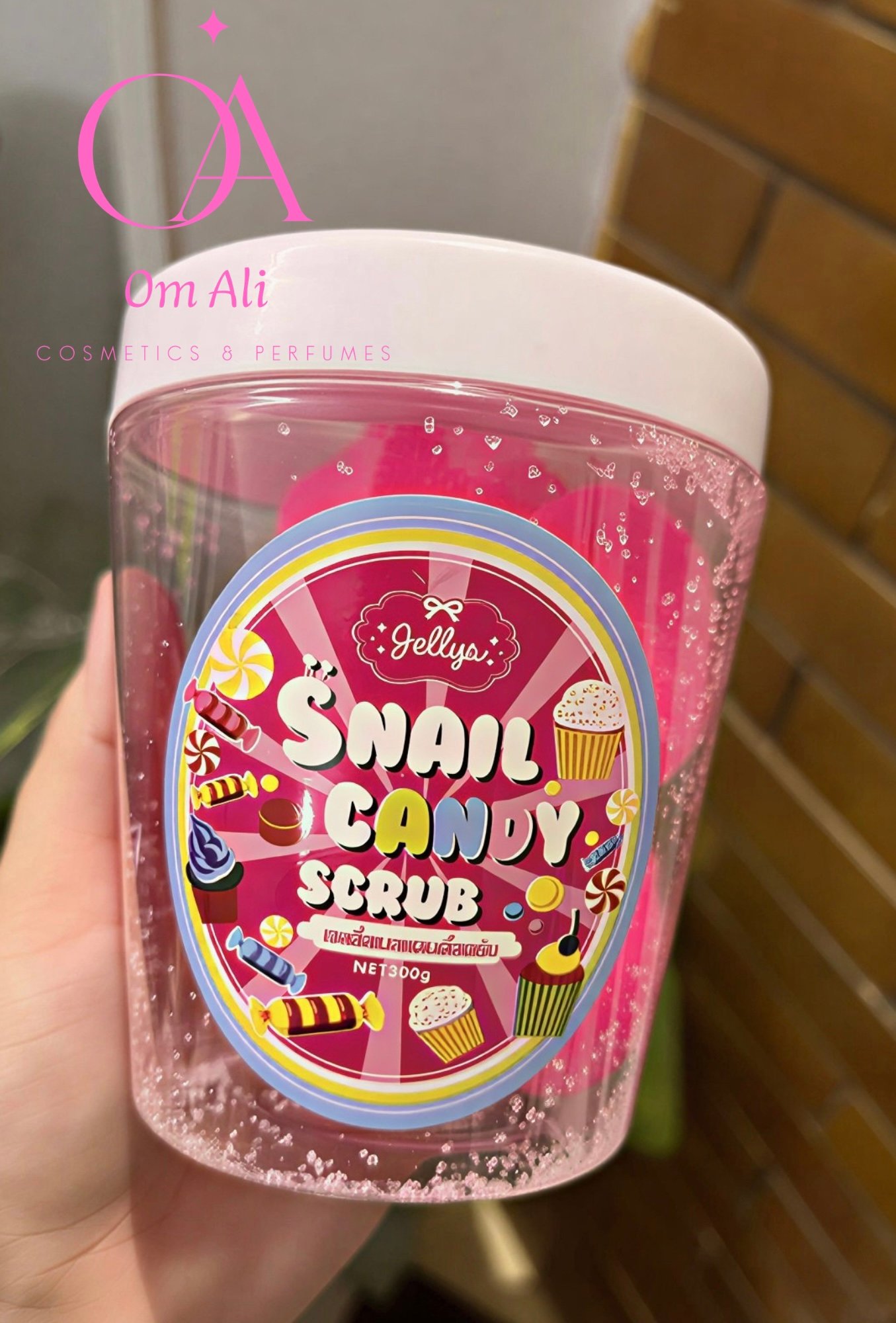 Snail candy scrub