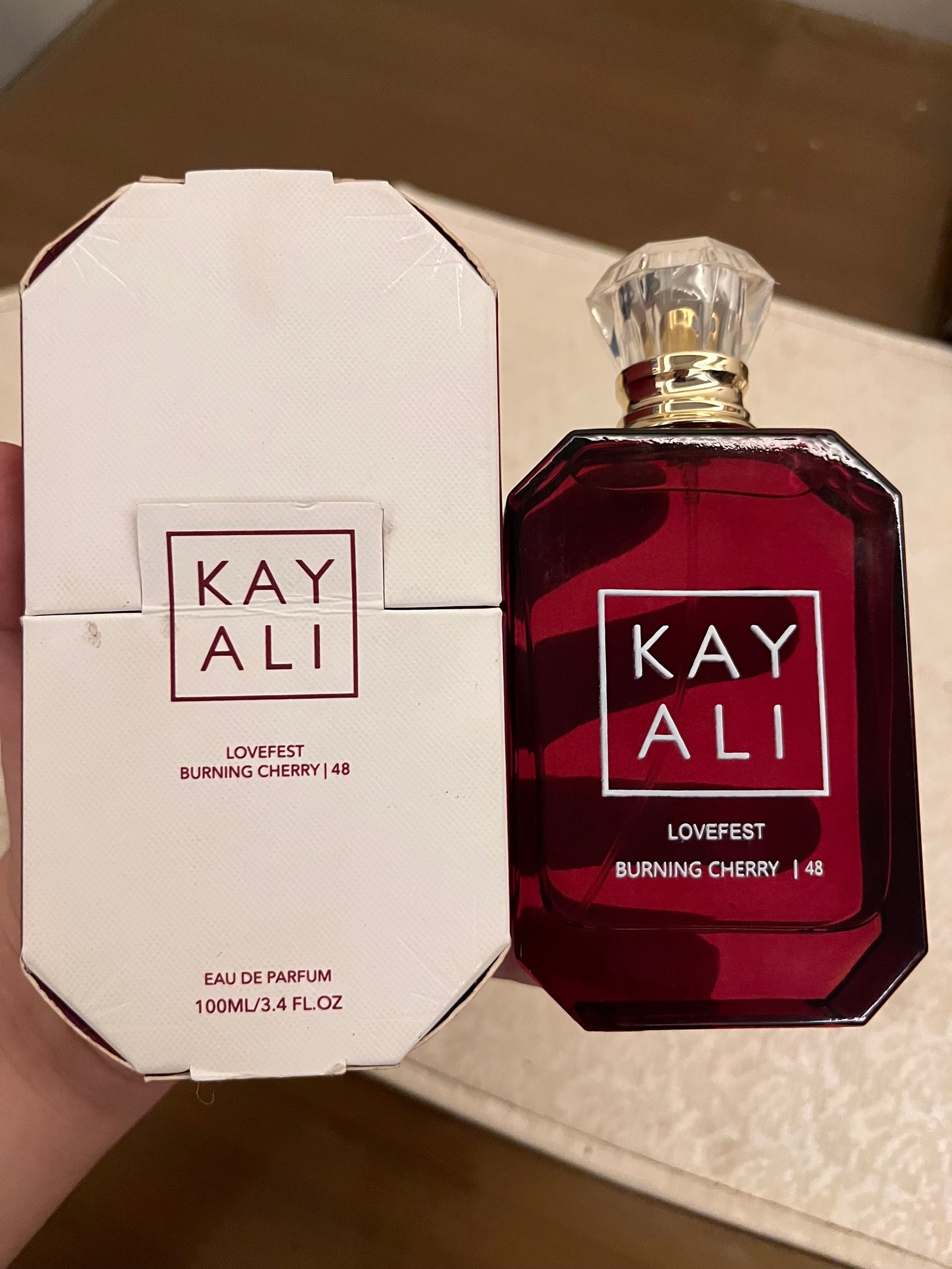 Kayali cherry hard cover